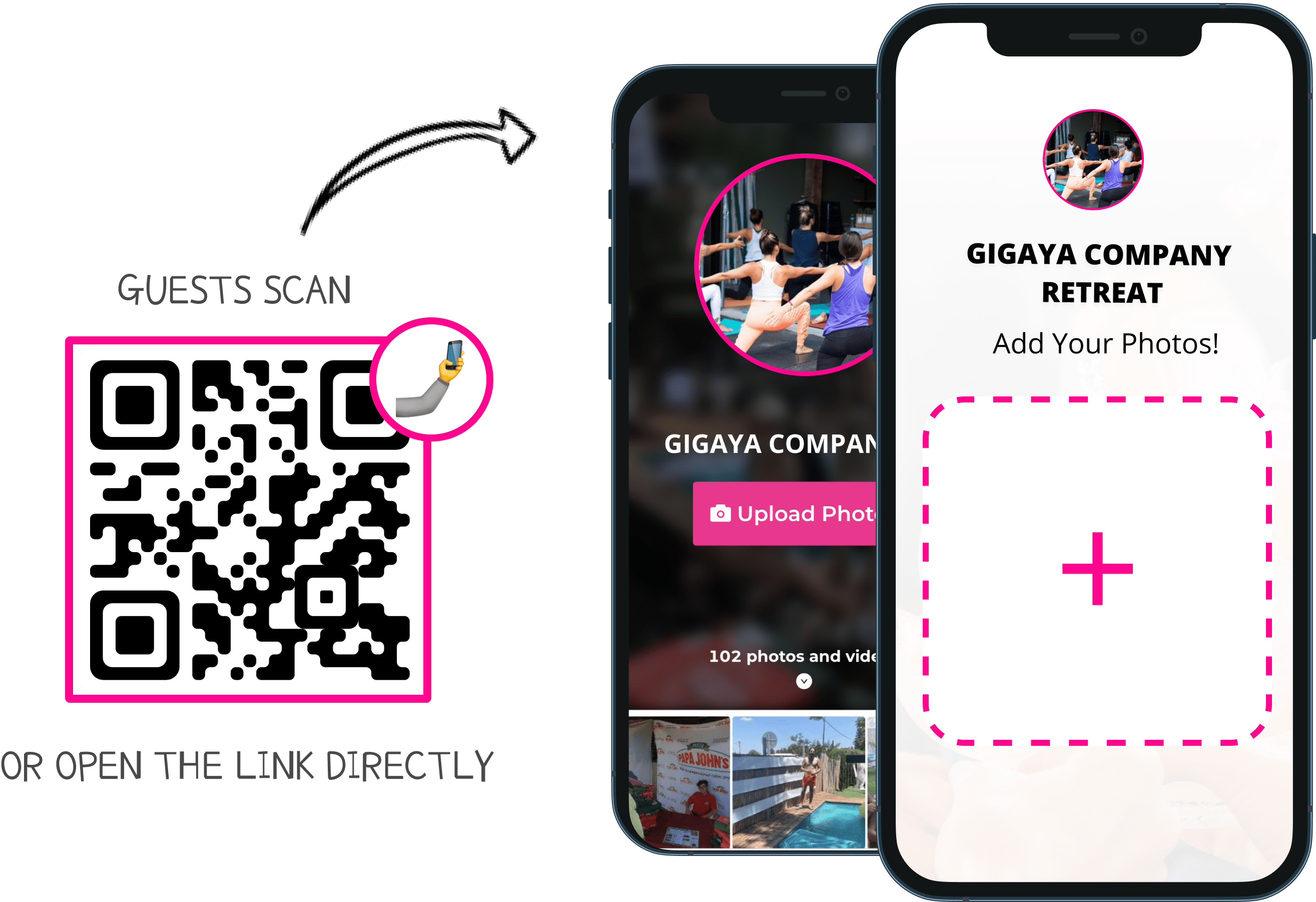 Aplicación de compartir fotos para eventos corporativos