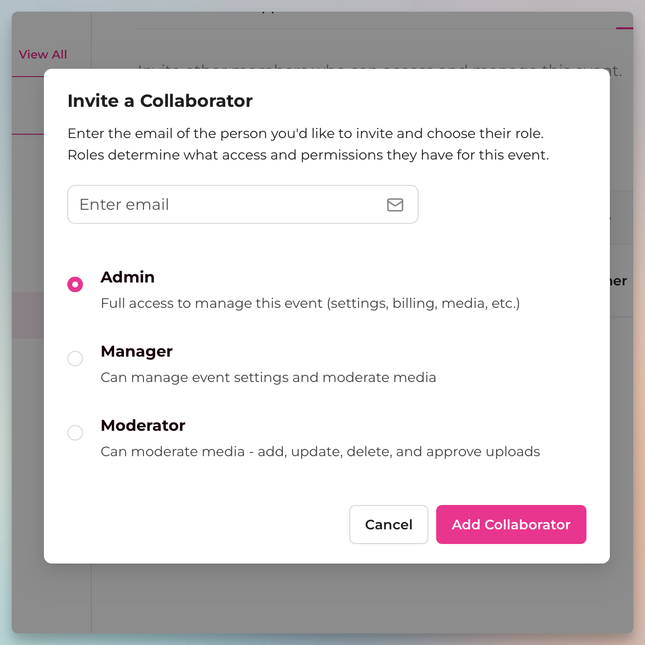 Sitema de colaboracin por roles
